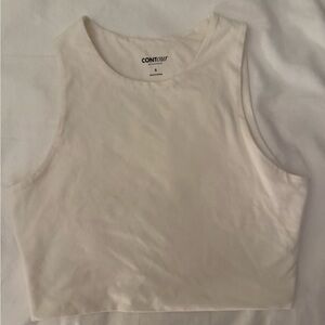 PacSun White Cropped Tank Top